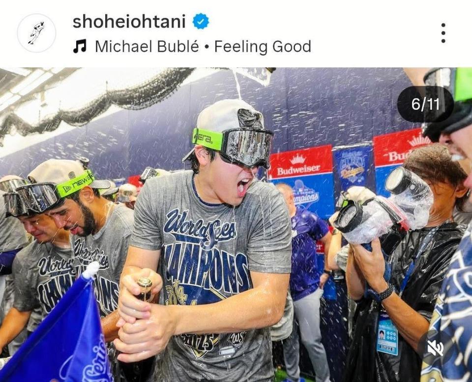 　大谷翔平のインスタグラム（＠ｓｈｏｈｅｉｏｈｔａｎｉ）から