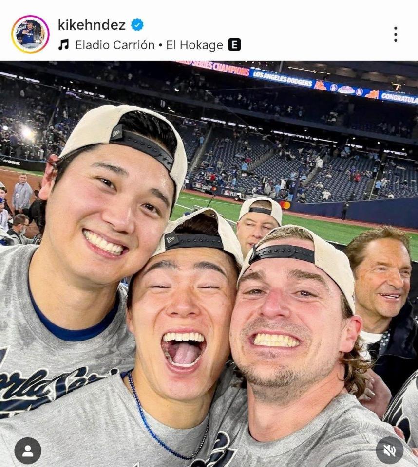 　キケ・ヘルナンデスのインスタグラム（ｋｉｋｅｈｎｄｅｚ）より