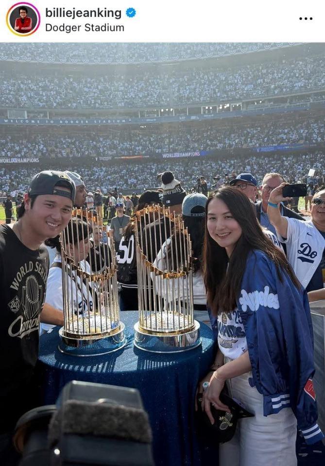 ビリー・ジーン・キングさんインスタグラム（ｂｉｌｌｉｅｊｅａｎｋｉｎｇ）より