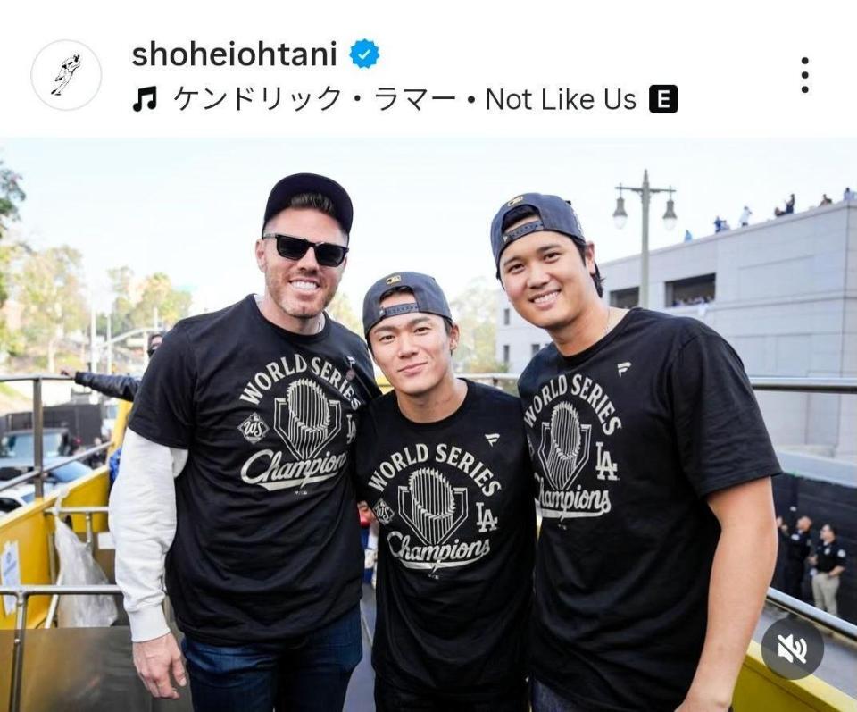 　大谷翔平のインスタグラム（＠ｓｈｏｈｅｉｏｈｔａｎｉ）から