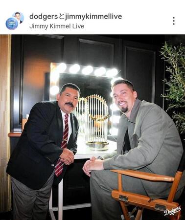 　ドジャースのインスタグラム（＠ｄｏｄｇｅｒｓ）から