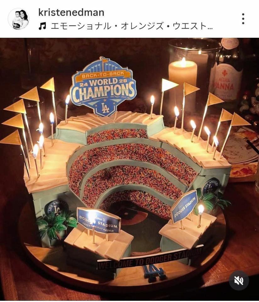 エドマンの妻、クリスティンさんのインスタグラム（＠ｋｒｉｓｔｅｎｅｄｍａｎ）から