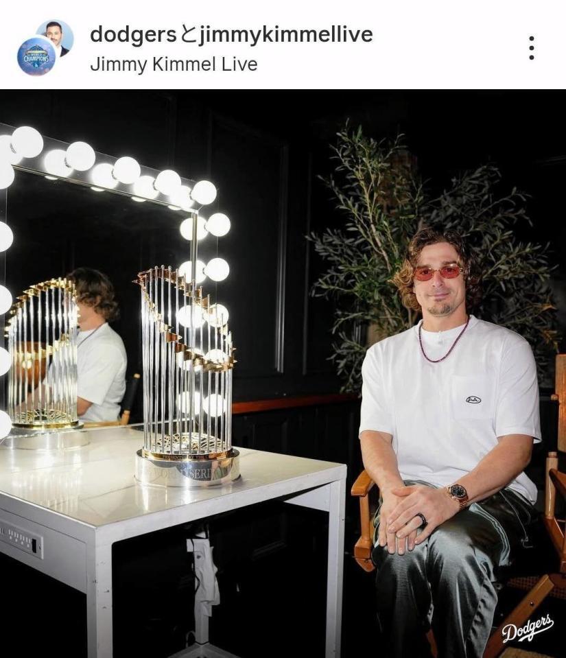 　ドジャースのインスタグラム（＠ｄｏｄｇｅｒｓ）から