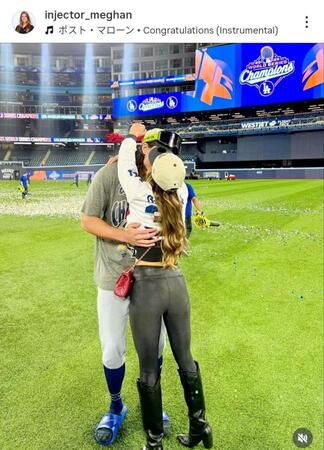 　グラスノーの婚約者・メーガンさんのインスタグラム（ｉｎｊｅｃｔｏｒ＿ｍｅｇｈａｎ）より 