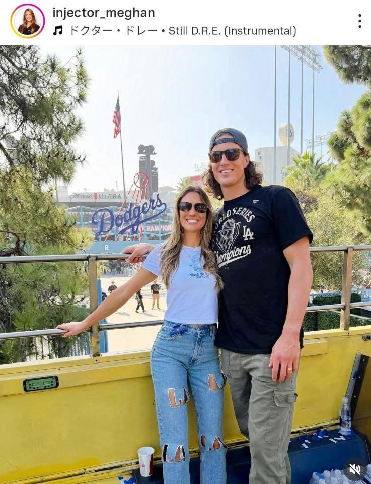 　グラスノーの婚約者・メーガンさんのインスタグラム（ｉｎｊｅｃｔｏｒ＿ｍｅｇｈａｎ）より