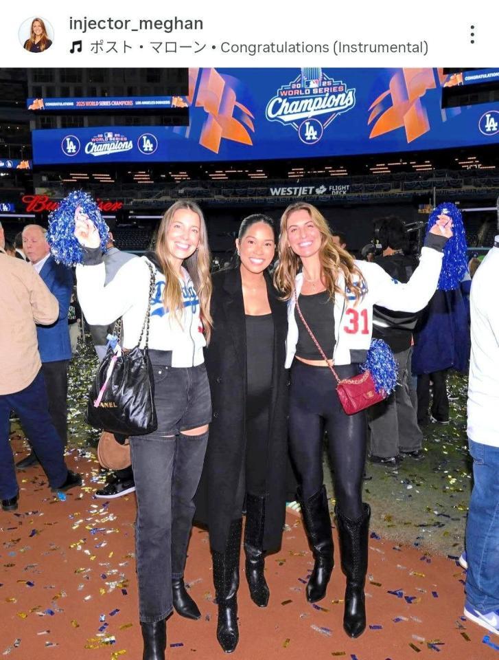 　グラスノーの婚約者・メーガンさんのインスタグラム（ｉｎｊｅｃｔｏｒ＿ｍｅｇｈａｎ）より 