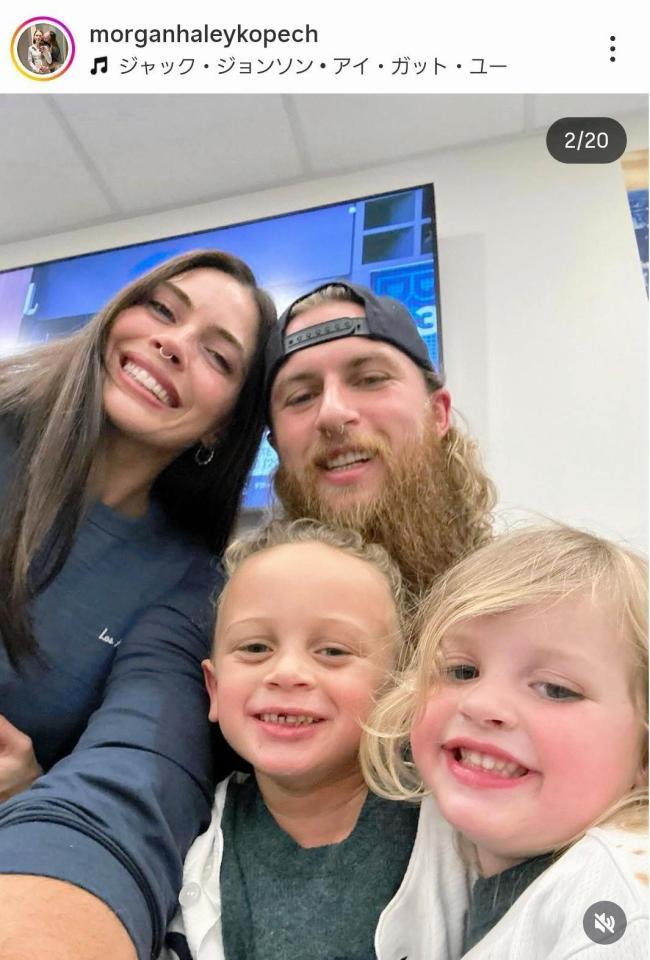 　コペックの妻モーガンさんのインスタグラム＠ｍｏｒｇａｎｈａｌｅｙｋｏｐｅｃｈ（１０月２７日付）より 