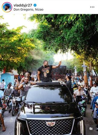 ゲレーロＪｒ．インスタグラム（ｖｌａｄｄｙｊｒ２７）より