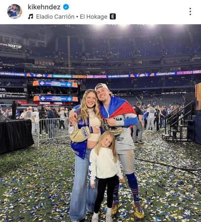 　キケ・ヘルナンデスのインスタグラム（ｋｉｋｅｈｎｄｅｚ）より