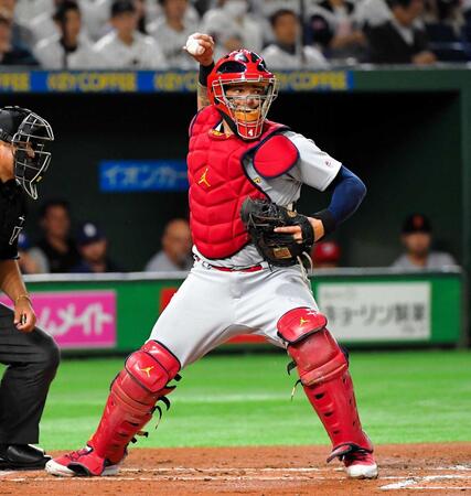 　モリーナ捕手（２０１８年、日米野球で）