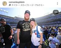 　クライン夫妻。カーソン夫人のインスタグラム＠ｃａｒｓｏｎｋａｙｋｌｅｉｎ（１１月５日付）より