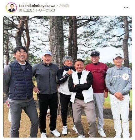 　小早川毅彦氏のインスタグラム（ｔａｋｅｈｉｋｏｋｏｂａｙａｋａｗａ）より