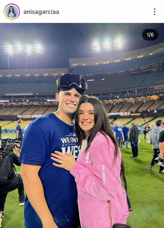 ナックの婚約者アニサさんのインスタグラム＠ａｎｉｓａｇａｒｃｉａａ（２４年３月２３日付）より