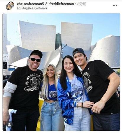 　フリーマンのインスタグラム（　 ｆｒｅｄｄｉｅｆｒｅｅｍａｎ）より 