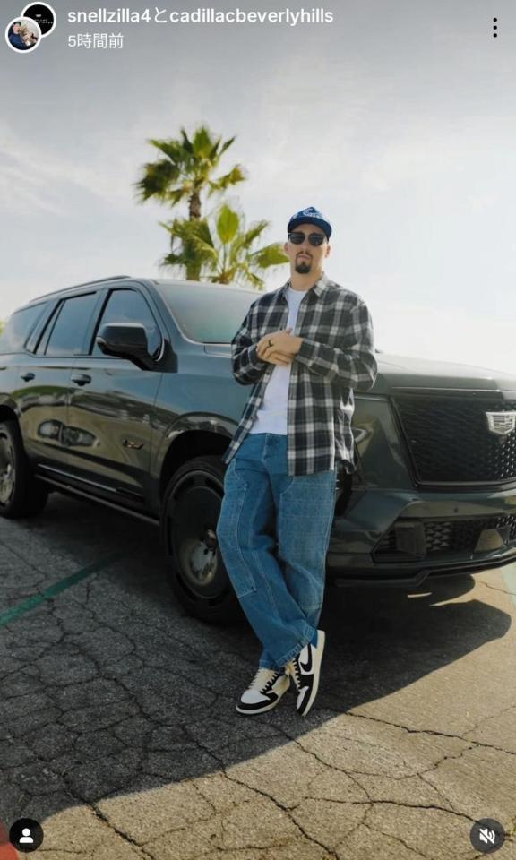 　スネルのインスタグラム（ｓｎｅｌｌｚｉｌｌａ４）より 