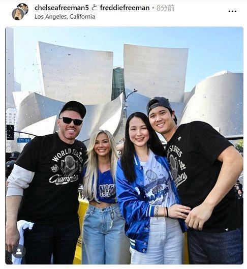 　フリーマンのインスタグラム（　 ｆｒｅｄｄｉｅｆｒｅｅｍａｎ）より 