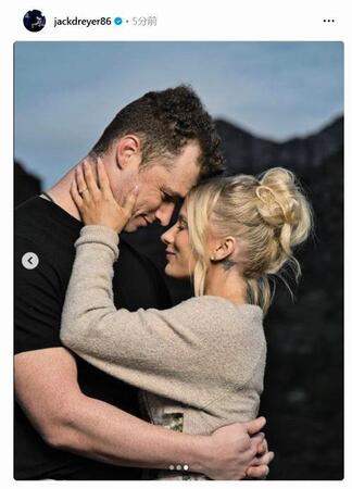 　　ドジャース・ドレイヤーのインスタグラム（ｊａｃｋｄｒｅｙｅｒ８６）より 