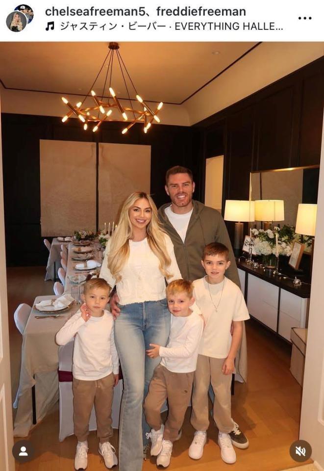 フリーマンのインスタグラム（ｆｒｅｄｄｉｅｆｒｅｅｍａｎ）より