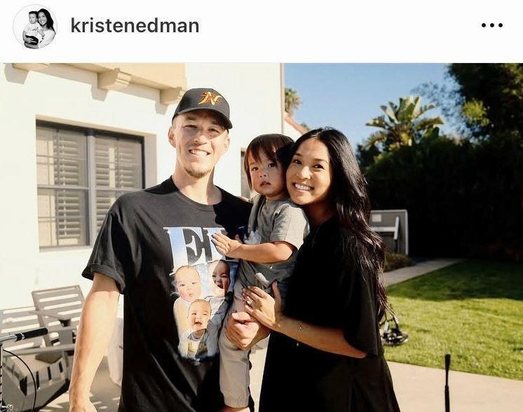 　エドマンの妻クリステンさんのインスタグラム＠ｋｒｉｓｔｅｎｅｄｍａｎより