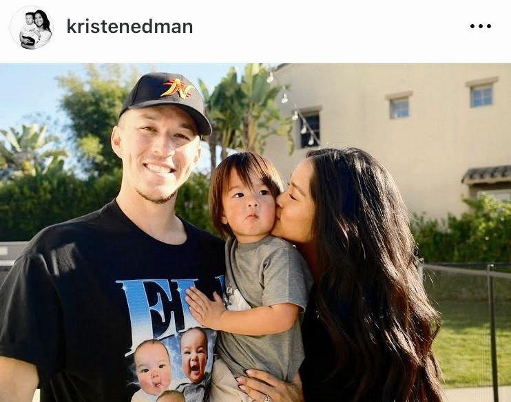 　エドマンの妻クリステンさんのインスタグラム＠ｋｒｉｓｔｅｎｅｄｍａｎより