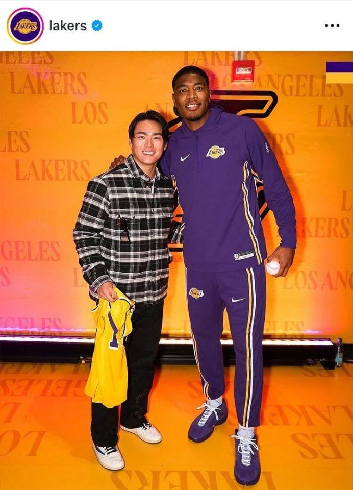 　レーカーズのインスタグラム（ｌａｋｅｒｓ）より