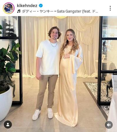 　結婚７周年を祝うキケのインスタグラム＠ｋｉｋｅｈｎｄｅｚより