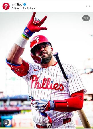 　フィリーズのインスタグラム＠ｐｈｉｌｌｉｅｓより