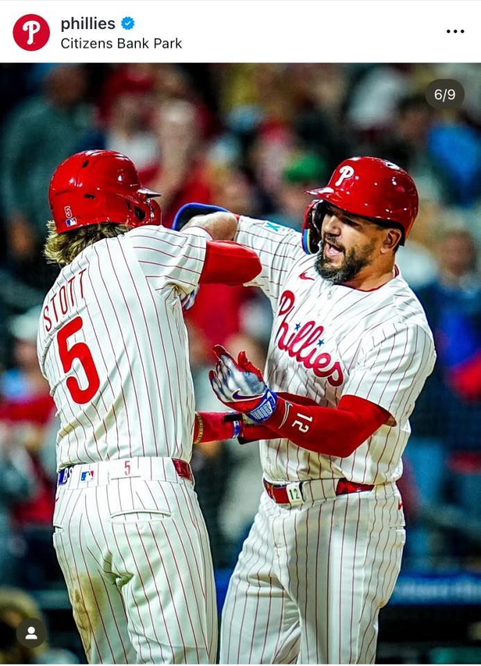 　フィリーズのインスタグラム＠ｐｈｉｌｌｉｅｓより