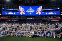 　ワールドシリーズを制したドジャースナイン（写真・ＡＰ／アフロ）