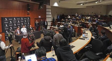 　ホワイトソックスの本拠地レート・フィールドで行われた村上宗隆（共同）