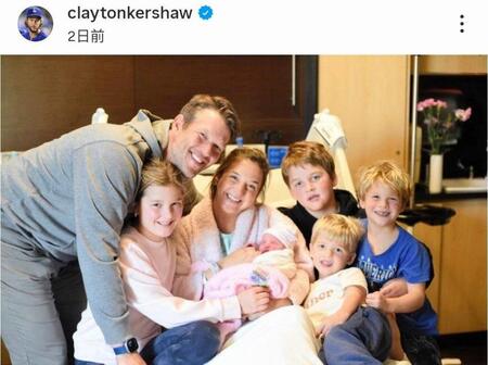 　クレイトン・カーショー氏のインスタグラム（ｃｌａｙｔｏｎｋｅｒｓｈａｗ）より 