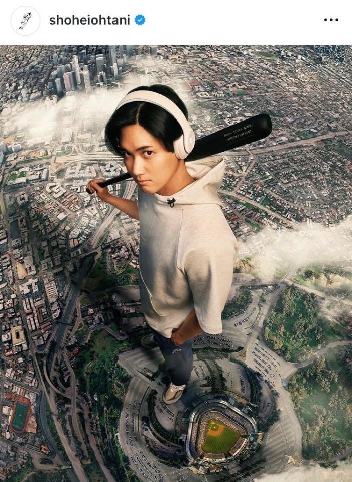 大谷翔平インスタグラム（ｓｈｏｈｅｉｏｈｔａｎｉ）より