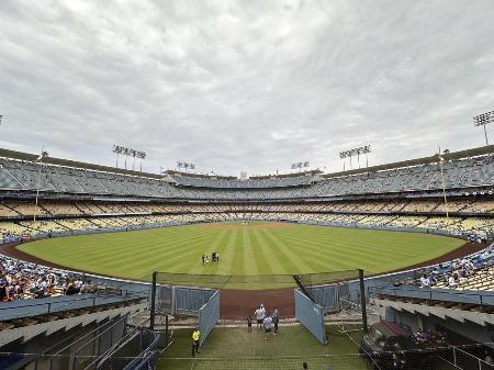 　ドジャースタジアム＝ロサンゼルス（共同）