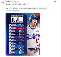 　ＭＬＢ公式Ｘ（＠ＭＬＢ）より