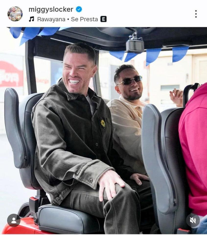 　ミゲル・ロハスのインスタグラム（ｍｉｇｇｙｓｌｏｃｋｅｒ）より 