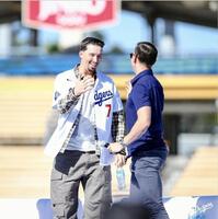 球団イベントに参加したスネル（ロサンゼルス・ドジャース提供）