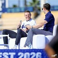 球団イベントに参加したフリーマン（ロサンゼルス・ドジャース提供）