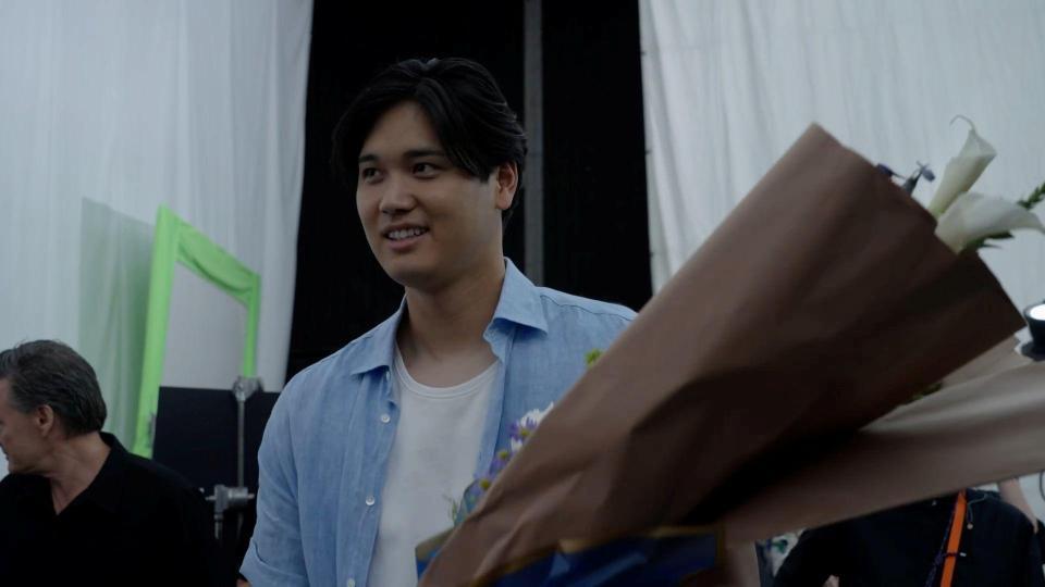 ＣＭに出演した大谷