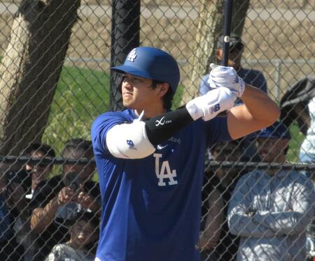 初めてライブBPを行った大谷（撮影・小林信行）