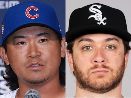 今永昇太（左）とアンソニー・ケイ