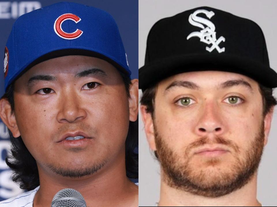 今永昇太（左）とアンソニー・ケイ