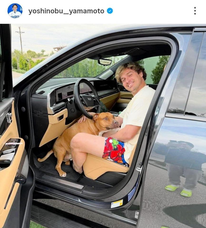 　山本由伸のインスタグラム（ｙｏｓｈｉｎｏｂｕ＿＿ｙａｍａｍｏｔｏ）より 