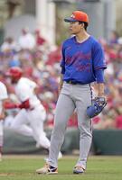 ２回、ソロ本塁打を浴びた千賀（共同）