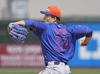 先発した千賀。２回２／３を投げ３安打２失点だった（共同）