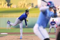 　ロイヤルズ戦に先発したドジャース・佐々木＝サプライズ（共同）