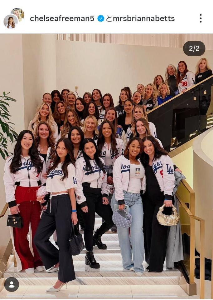 ベッツの妻ブリアンナさんのインスタグラム＠ｍｒｓｂｒｉａｎｎａｂｅｔｔｓ（２５年１１月２日付）より