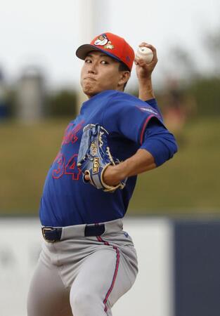 　アストロズ戦に先発したメッツ・千賀＝ウェストパームビーチ（共同）