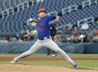 　アストロズ戦に先発したメッツ・千賀＝ウェストパームビーチ（共同）