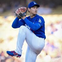 リアル二刀流で出場し、５回途中を無失点に抑えた大谷（ロサンゼルス・ドジャース提供）