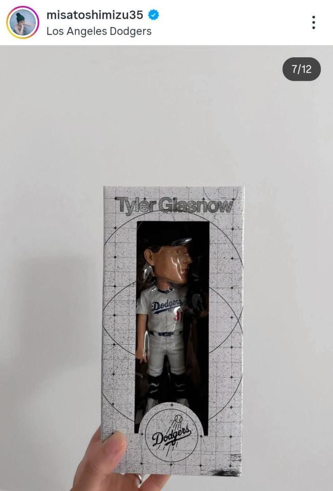 夫婦でドジャースタジアムへ。２５年９月２１日付の清水みさとのインスタグラム＠ｍｉｓａｔｏｓｈｉｍｉｚｕ３５より